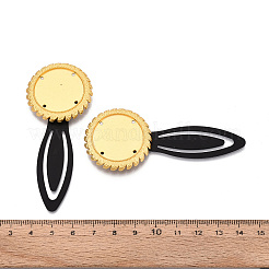 Alloy & Iron Bookmark Cabochon Settings&nbsp;PALLOY-N184-09G