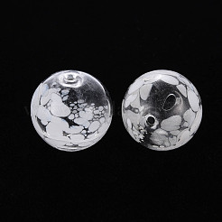 Transparent Handmade Blown Glass Globe Beads&nbsp;GLAA-T012-29