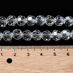 Electroplate Transparent Glass Beads Strands&nbsp;LS-EGLA-A035-T8mm-A19