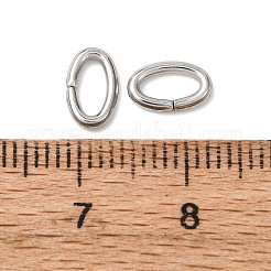 Tarnish Resistant 304 Stainless Steel Open Jump Rings&nbsp;X-STAS-Q186-03-8x5mm