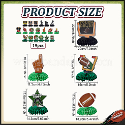 2Bags 2 Styles  Sports Paper Rugby Display Decorations&nbsp;AJEW-ME0002-86