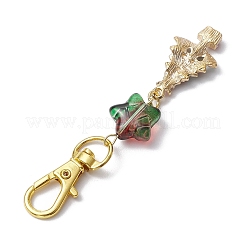 Christmas Theme Alloy Enamel with Rhinestone Pendant Decoration&nbsp;KEYC-JKC00977-03