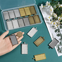 20Pcs 5 Colors Alloy Pendant Cabochon Settings&nbsp;FIND-SP0002-74