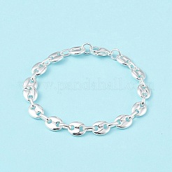 304 Stainless Steel Coffee Bean Chain Bracelet for Men Women&nbsp;BJEW-G669-10S