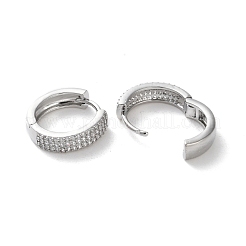 Rack Plating Brass Hoop Earrings Long-Lasting Plated&nbsp;EJEW-S241-04P