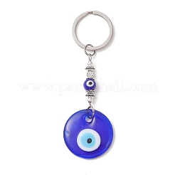 2Pcs Evil Eye Lampwork Keychains&nbsp;KEYC-JKC01454