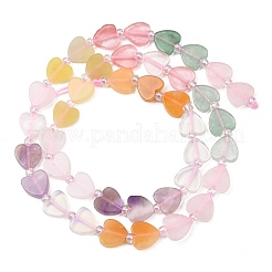 Natural Topaz Jade & Amethyst & Rose Quartz & Red Aventurine Beads Strands&nbsp;G-F811-A04-02