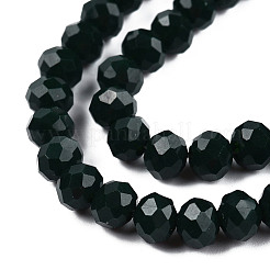 Opaque Solid Color Imitation Jade Glass Beads Strands&nbsp;EGLA-A044-P2mm-D12