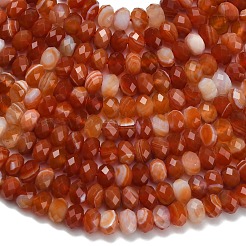 Natural Banded Agate Beads Strands&nbsp;G-Z111-A01-06