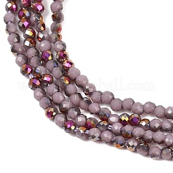 Electroplate Glass Beads Stradns&nbsp;EGLA-H114-01C