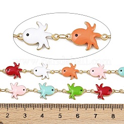 304 Stainless Steel Enamel Octopus Link Chains&nbsp;CHS-F023-01C-G