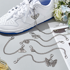12Pcs 6 Style Alloy Curb Link Shoe Decoration Chain&nbsp;FIND-PHE00001