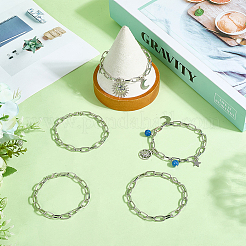 20Pcs Iron Cable Chain Bracelets for Women Men&nbsp;BJEW-SC0001-42