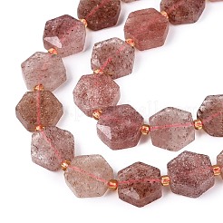 Natural Strawberry Quartz Beads Strands&nbsp;G-N368-01A-13