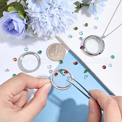 2Pcs Stainless Steel Locket Pendants&nbsp;STAS-BBC0010-31C