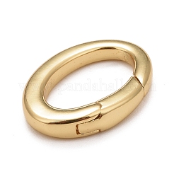 Rack Plating Brass Spring Gate Rings&nbsp;KK-M229-47G