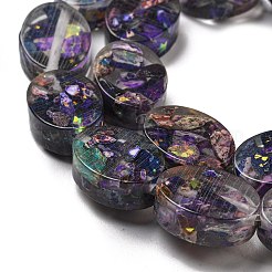 Dyed Natural Imperial Jasper with Resin Beads Strands&nbsp;G-G083-A02-01