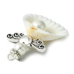 Alloy Spiral Shell Pendants&nbsp;PALLOY-TA00084