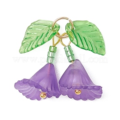 5Pcs 5 Colors Transparent Acrylic Pendants&nbsp;PALLOY-MZ01206