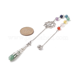 Mixed Gemstone Pointed Dowsing Pendulums&nbsp;PALLOY-JF02048