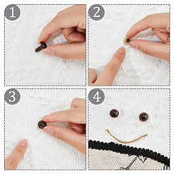 15 Styles Plastic Doll Craft Eyes&nbsp;DIY-FH0006-80