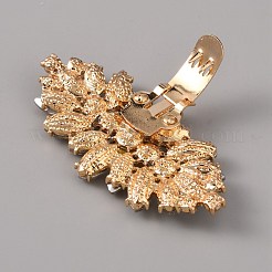 Alloy Crystal Rhinestone Shoe Decoration&nbsp;AJEW-WH0248-224A-G