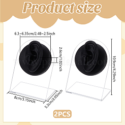 2Pcs 2 Styles Soft Silicone Ear Displays Mould&nbsp;ODIS-UN0001-28B