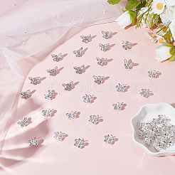 40Pcs 2 Styles Butterfly Alloy Rhinestone Hair Fastener for Women Girls Hairstyling&nbsp;OHAR-ME0001-02