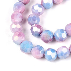 Anti-Tarnish Electroplate Glass Beads Strands&nbsp;EGLA-T021-10mm-15-07