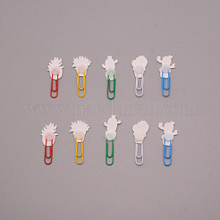 Plant Shape Iron Paperclips&nbsp;AJEW-WH0258-195B