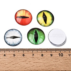 Printed Transparent Glass Cabochons&nbsp;GL-CBAA22A-01