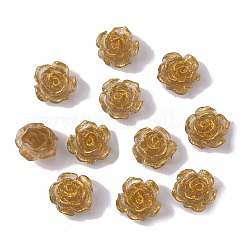 Camellia Resin Cabochons&nbsp;MRMJ-WH0064-51B-06