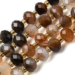 Natural Banded Agate Beads Strands&nbsp;G-D105-B13