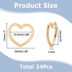 24Pcs Zinc Alloy Spring Gate Clasps&nbsp;FIND-HS0001-40G