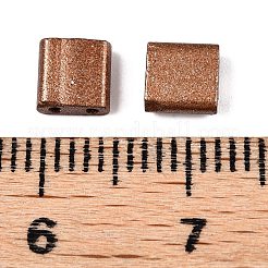 2-Hole Baking Paint Glass Seed Beads&nbsp;SEED-S023-17C-21