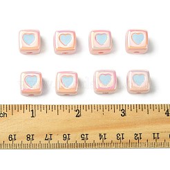 10Pcs Opaque Acrylic Enamel Beads&nbsp;ACRC-FS0001-02E