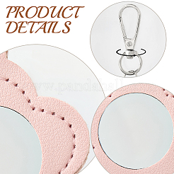 2Pcs 2 Colors PU Leather Pendant Decorations&nbsp;HJEW-CL0001-16B
