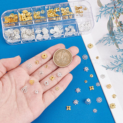 240Pcs 12 Style Alloy & Iron & Brass Bead Caps&nbsp;DIY-AR0003-74
