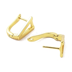 Brass Letter Stud Earrings for Women&nbsp;EJEW-A038-01V-G