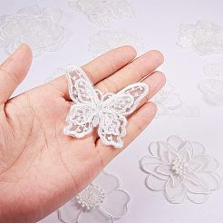 Lace Embroidery Sewing Fiber&nbsp;DIY-PH0019-21