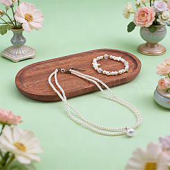 Wood Display Tarys for Rings Earrings Bracelets Necklaces&nbsp;ODIS-WH0043-312C