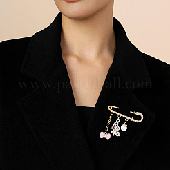16Pcs 4 Styles Iron Rhinestone Safety Pins&nbsp;FIND-SC0022-25G