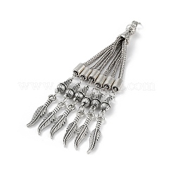 Tibetan Style Alloy Curb Chain Tassel Big Pendants&nbsp;FIND-K013-01AS-06