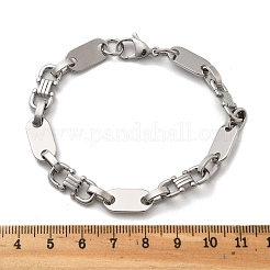 304 Stainless Steel Oval Link Chain Bracelets for Women Men&nbsp;BJEW-A033-04P