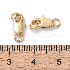 Rack Plating Brass Lobster Claw Clasps&nbsp;KK-F090-24LG-01