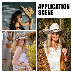 4Pcs 4 Styles Imitation Leather Hat Bands&nbsp;DIY-CA0008-02