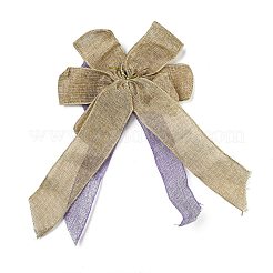 Christmas Linen Big Bowknot Pendant Decorations&nbsp;AJEW-M041-03C