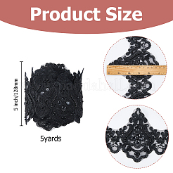 5Yards Polyester Flower Lace Ribbon&nbsp;OCOR-HS0001-19