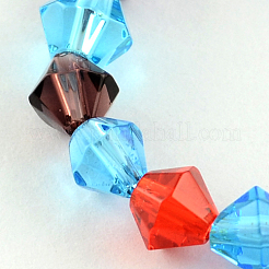 Mixed Glass Bicone Beads Strands&nbsp;X-GLAA-S050-4mm