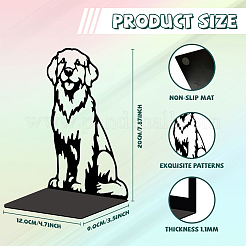 Non-Skid Iron Bookend Display Stands&nbsp;AJEW-WH0548-050